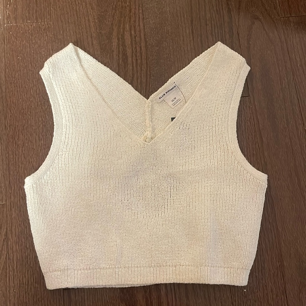 Leta Sweater Tank in Ivory